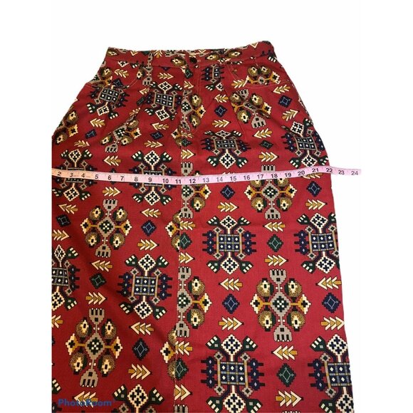 Gotcha Covered Women's Size 14 Skirt Midi Red Good Preowned Condition - Picture 5 of 10
